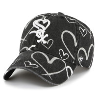 Youth Girls Chicago White Sox '47 Adore Clean Up Adjustable Hat - Black