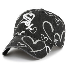 Youth Girls Chicago White Sox '47 Adore Clean Up Adjustable Hat - Black