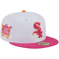 Adult Men's Chicago White Sox New Era 2005 World Champions 59FIFTY Fitted Hat - White/Pink