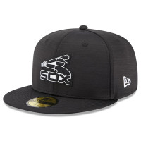 Adult Men's Chicago White Sox New Era 2023 Clubhouse 59FIFTY Fitted Hat - Black