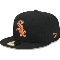 Adult Men's Chicago White Sox New Era Metallic Pop 59FIFTY Fitted Hat - Black Adult Men's Chicago White Sox New Era Metallic Pop 59FIFTY Fitted Hat - Black