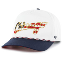 Adult Men's Chicago White Sox '47 Flag Script Hitch Snapback Hat - White Adult Men's Chicago White Sox '47 Flag Script Hitch Snapback Hat - White
