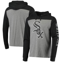 Adult Men's Chicago White Sox '47 Franklin Wooster Pullover baseball Hoodie - Heathered Gray/Black