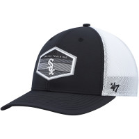 Adult Men's Chicago White Sox '47 Spring Training Burgess Trucker Adjustable Hat - Black/White