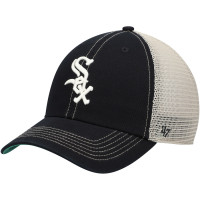 Adult Men's Chicago White Sox '47 Trawler Clean Up Trucker Snapback Hat - Black