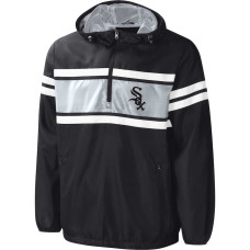 Adult Men's Chicago White Sox G-III Sports by Carl Banks Game Score Quarter-Zip Windbreaker - Black