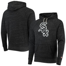 Adult Men's Chicago White Sox Homage Hand-Drawn Logo Tri-Blend Pullover baseball Hoodie - Charcoal