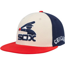Adult Men's Chicago White Sox Mitchell & Ness Homefield Fitted Hat - Cream/Red