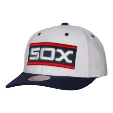 Adult Men's Chicago White Sox Mitchell & Ness Cooperstown Collection Pro Crown Snapback Hat - White