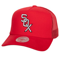 Adult Men's Chicago White Sox Mitchell & Ness Curveball Trucker Snapback Hat - Red