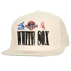 Adult Men's Chicago White Sox Mitchell & Ness Reframe Retro Snapback Hat - Cream