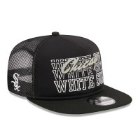 Adult Men's Chicago White Sox New Era Street Team A-Frame Trucker 9FIFTY Snapback Hat - Black Adult Men's Chicago White Sox New Era Street Team A-Frame Trucker 9FIFTY Snapback Hat - Black
