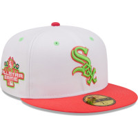 Adult Men's Chicago White Sox New Era 2003 All-Star Game Strawberry Lolli 59FIFTY Fitted Hat - White/Coral