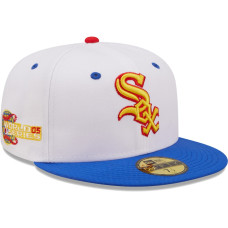 Adult Men's Chicago White Sox New Era 2005 World Series Cherry Lolli 59FIFTY Fitted Hat - White/Royal