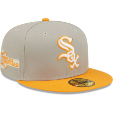 Adult Men's Chicago White Sox New Era 2005 World Series Cooperstown Collection Undervisor 59FIFTY Fitted Hat - Gray/Orange