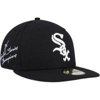 Adult Men's Chicago White Sox New Era 3-Time World Series Champions Undervisor 59FIFTY Fitted Hat - Black