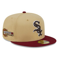 Adult Men's Chicago White Sox New Era 59FIFTY Fitted Hat - Vegas Gold/Cardinal
