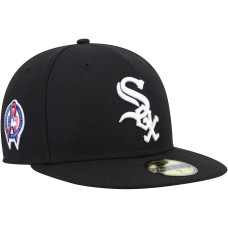 Adult Men's Chicago White Sox New Era 9/11 Memorial Side Patch 59FIFTY Fitted Hat - Black