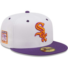 Adult Men's Chicago White Sox New Era 95th Anniversary Grape Lolli 59FIFTY Fitted Hat - White/Purple