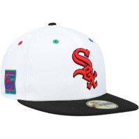 Adult Men's Chicago White Sox New Era 95th Anniversary Primary Eye 59FIFTY Fitted Hat - White/Black
