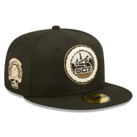 Adult Men's Chicago White Sox New Era Alternate Logo Wheat Undervisor 59FIFTY Fitted Hat - Black