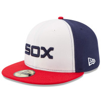 Adult Men's Chicago White Sox New Era Authentic Collection On-Field 59FIFTY Fitted Hat - White/Red