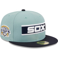 Adult Men's Chicago White Sox New Era Beach Kiss 59FIFTY Fitted Hat - Light Blue/Navy