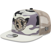 Adult Men's Chicago White Sox New Era Chrome Camo A-Frame 9FIFTY Trucker Snapback Hat - White Adult Men's Chicago White Sox New Era Chrome Camo A-Frame 9FIFTY Trucker Snapback Hat - White