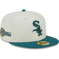 Adult Men's Chicago White Sox New Era Chrome Evergreen 59FIFTY Fitted Hat - Cream