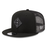 Adult Men's Chicago White Sox New Era Diamond Vert Trucker 9FIFTY Snapback Hat - Black