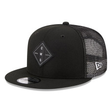 Adult Men's Chicago White Sox New Era Diamond Vert Trucker 9FIFTY Snapback Hat - Black