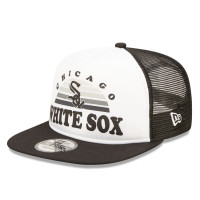 Adult Men's Chicago White Sox New Era Gradient Golfer 9FIFTY Snapback Hat - White/Black