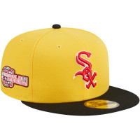 Adult Men's Chicago White Sox New Era Grilled 59FIFTY Fitted Hat - Yellow/Black