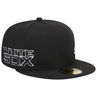 Adult Men's Chicago White Sox New Era Jersey 59FIFTY Fitted Hat - Black