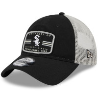 Adult Men's Chicago White Sox New Era Property Trucker 9TWENTY Snapback Hat - Black