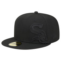 Adult Men's Chicago White Sox New Era Satin Peek 59FIFTY Fitted Hat - Black