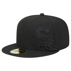 Adult Men's Chicago White Sox New Era Satin Peek 59FIFTY Fitted Hat - Black
