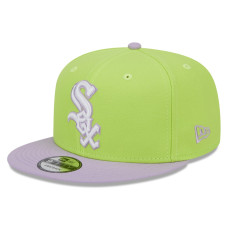 Adult Men's Chicago White Sox New Era Spring Basic Two-Tone 9FIFTY Snapback Hat - Neon Green/Purple