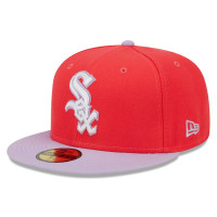 Adult Men's Chicago White Sox New Era Spring Color Two-Tone 59FIFTY Fitted Hat - Red/Lavender Adult Men's Chicago White Sox New Era Spring Color Two-Tone 59FIFTY Fitted Hat - Red/Lavender