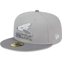 Adult Men's Chicago White Sox New Era Throwback Logo Green Undervisor 59FIFTY Fitted Hat - Gray