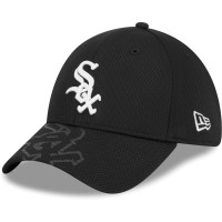 Adult Men's Chicago White Sox New Era Top Visor 39THIRTY Flex Hat - Black Adult Men's Chicago White Sox New Era Top Visor 39THIRTY Flex Hat - Black