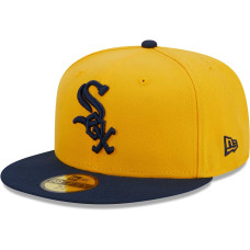 Adult Men's Chicago White Sox New Era Two-Tone Color Pack 59FIFTY Fitted Hat - Gold