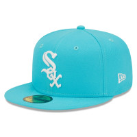 Adult Men's Chicago White Sox New Era Vice Highlighter Logo 59FIFTY Fitted Hat - Blue Adult Men's Chicago White Sox New Era Vice Highlighter Logo 59FIFTY Fitted Hat - Blue