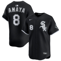 Men's Chicago White Sox Jacob Amaya #8 Black Alternate Limited Jersey