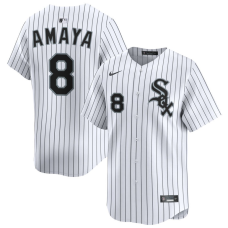 Men's Chicago White Sox Jacob Amaya #8 White Home Limited Jersey