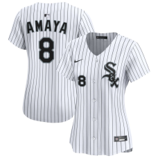 Women's Chicago White Sox Jacob Amaya #8 White Home Limited Jersey
