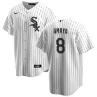 Youth Chicago White Sox Jacob Amaya #8 White Home Replica Jersey