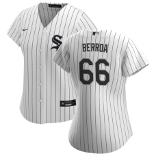 Women's Chicago White Sox Prelander Berroa #66 White Home Replica Jersey