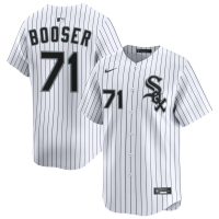 Men's Chicago White Sox Cam Booser #71 White Home Limited Jersey