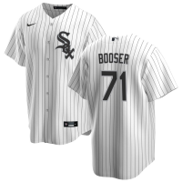 Men's Chicago White Sox Cam Booser #71 White Home Replica Jersey
